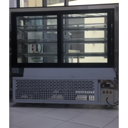 Square Design Refrigerator Cake Display Showcase