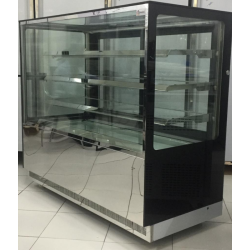 Square Design Refrigerator Cake Display Showcase